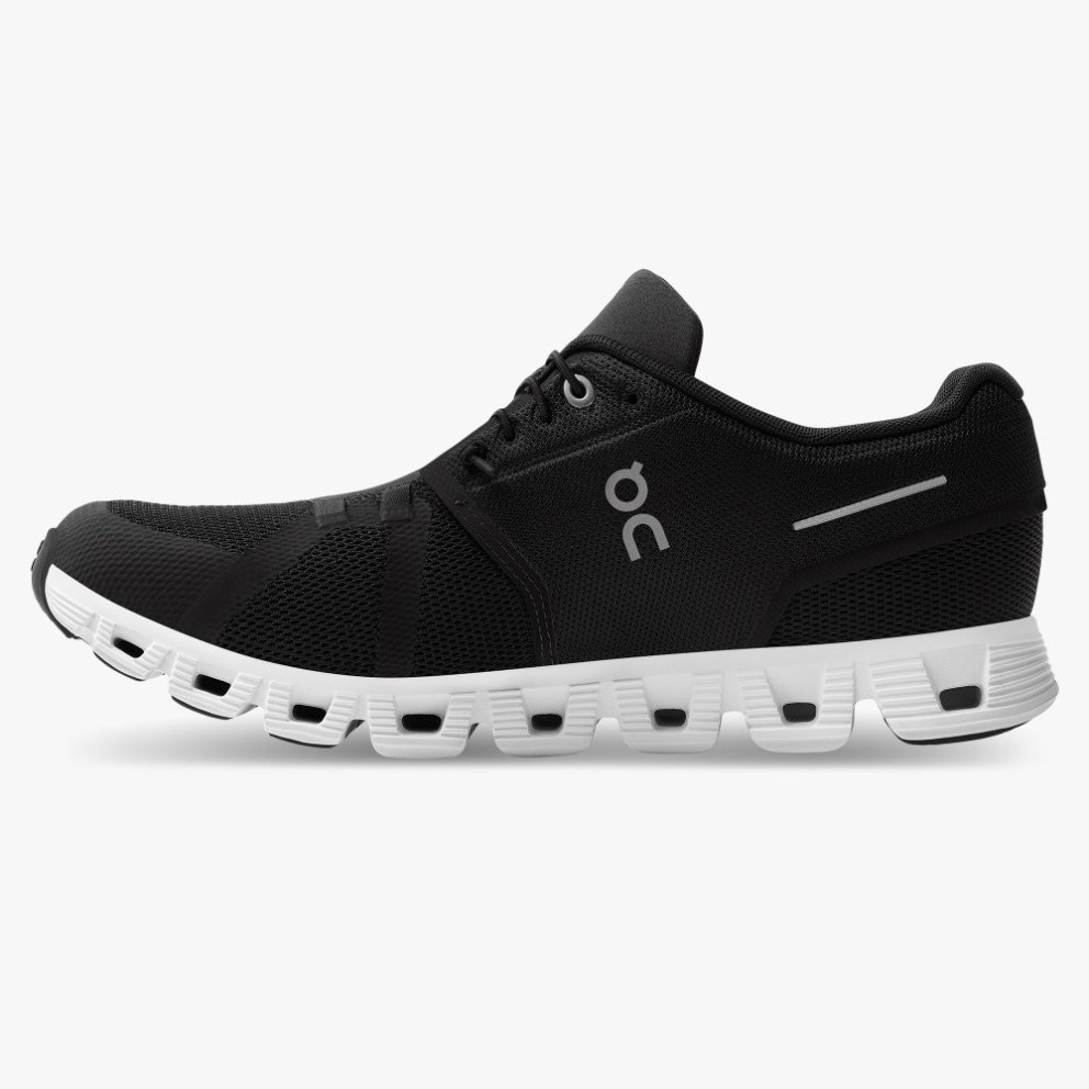 On Cloud 5 Men's Sneakers Black | KHL769-CA