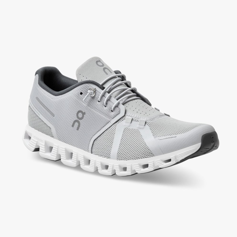 On Cloud 5 Men's Sneakers Light Grey | ZQN157-CA