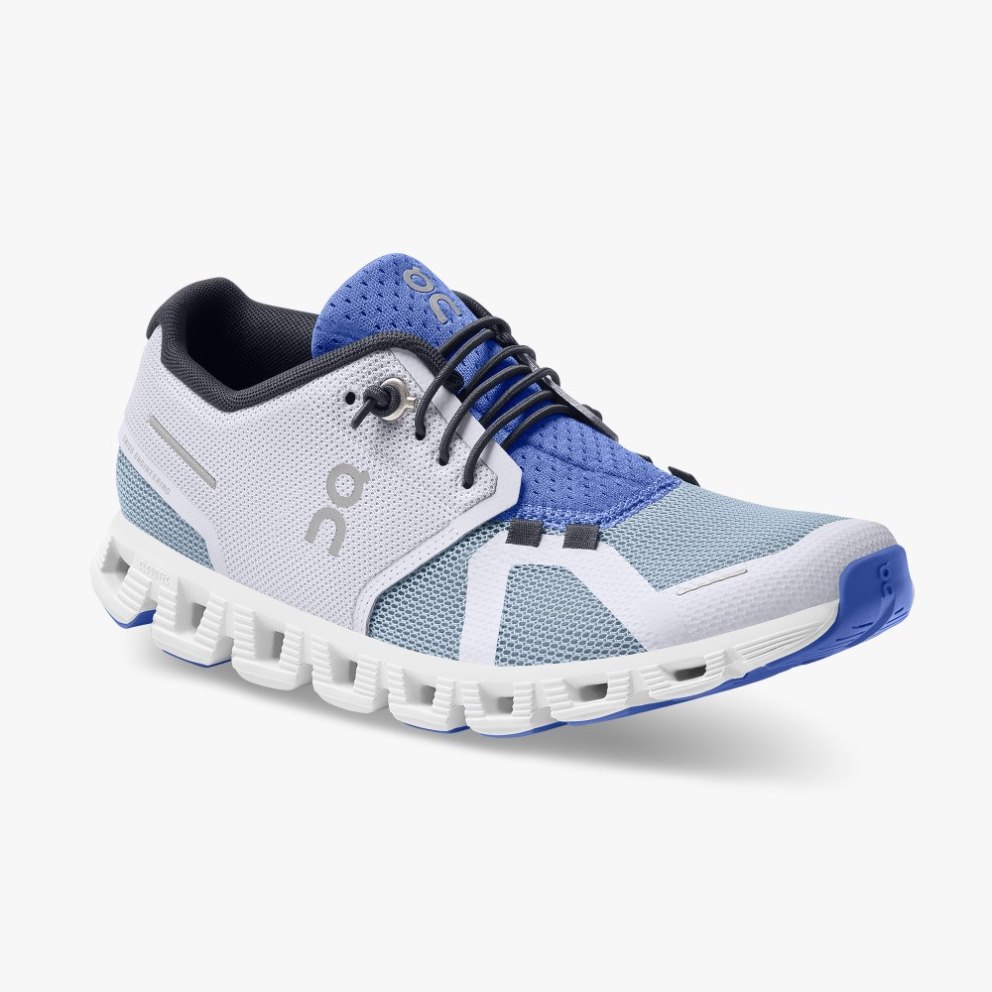 On Cloud 5 Push Women's Sneakers Blue / Light Grey | KAY769-CA