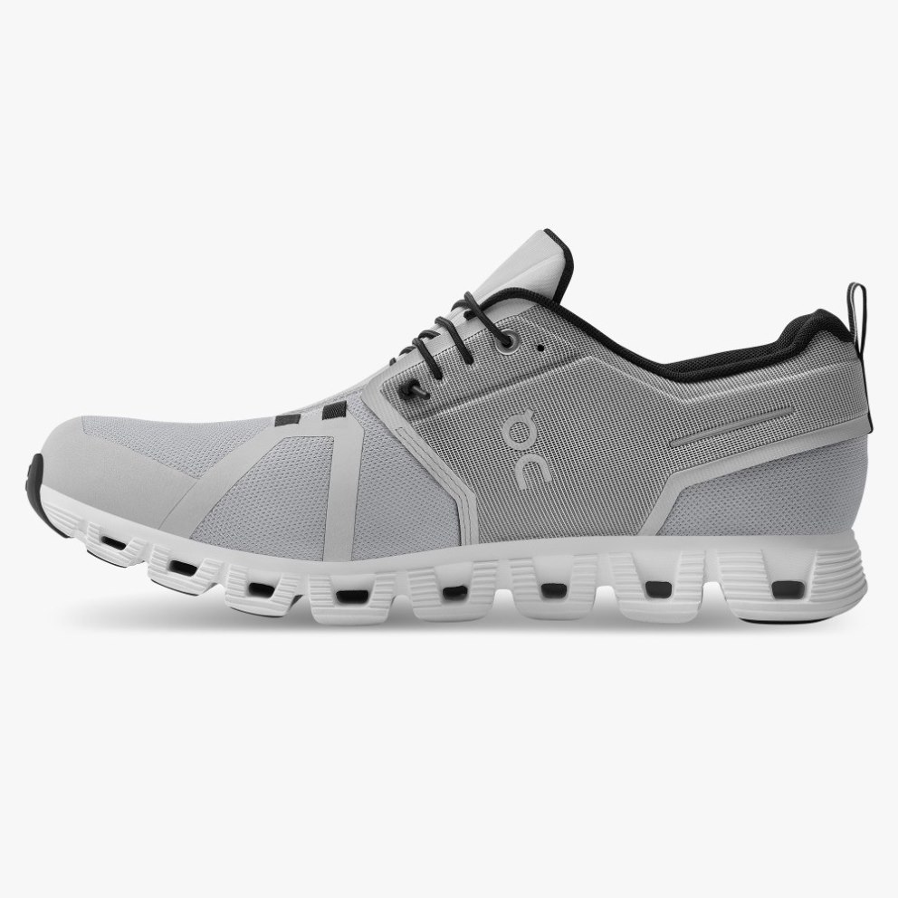 On Cloud 5 Waterproof Men's Sneakers Light Grey | JKL253-CA