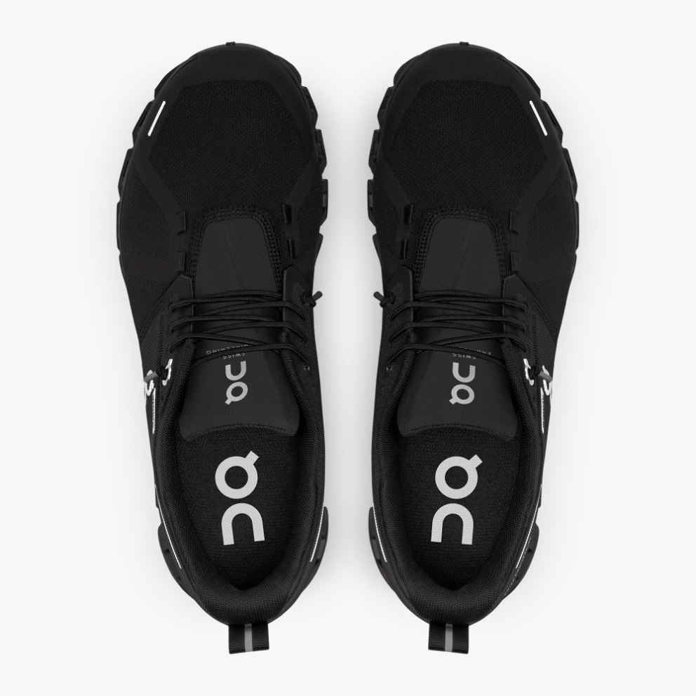 On Cloud 5 Waterproof Women's Sneakers Black | YEQ307-CA