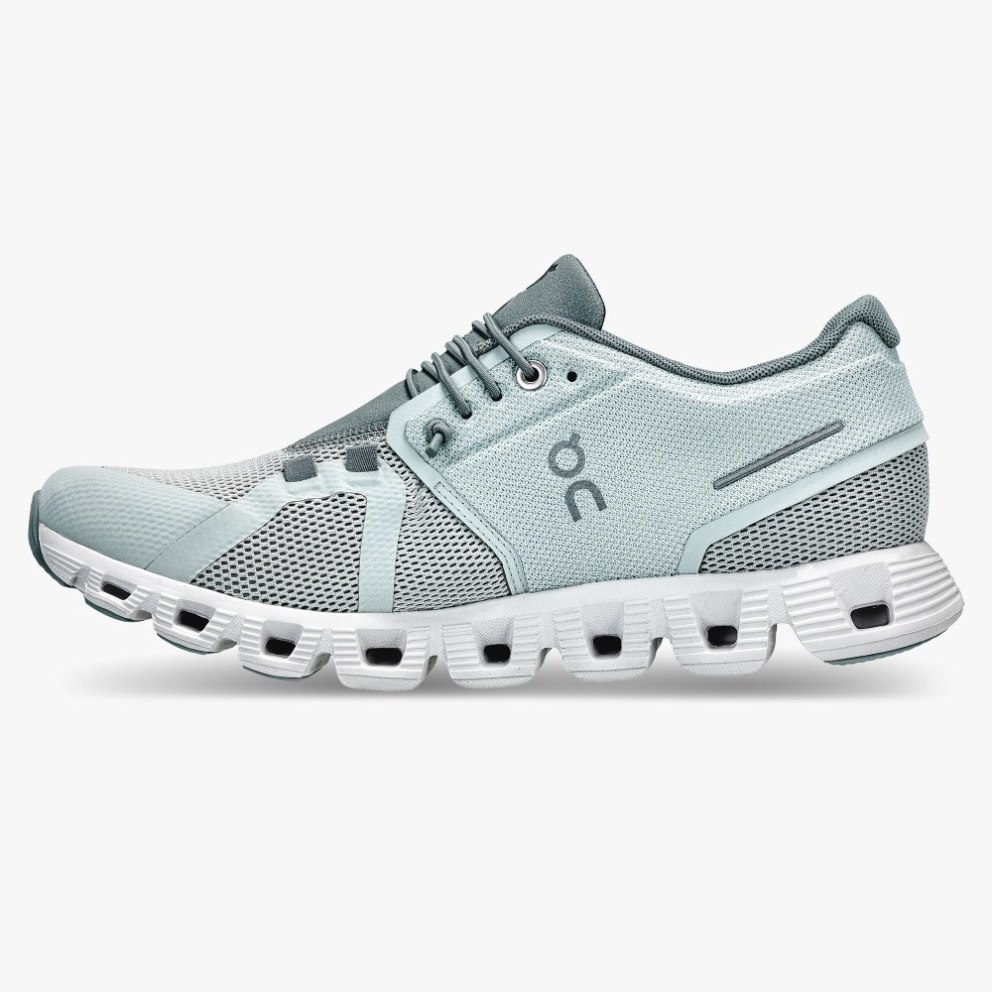 On Cloud 5 Women's Sneakers Mint | OVM728-CA