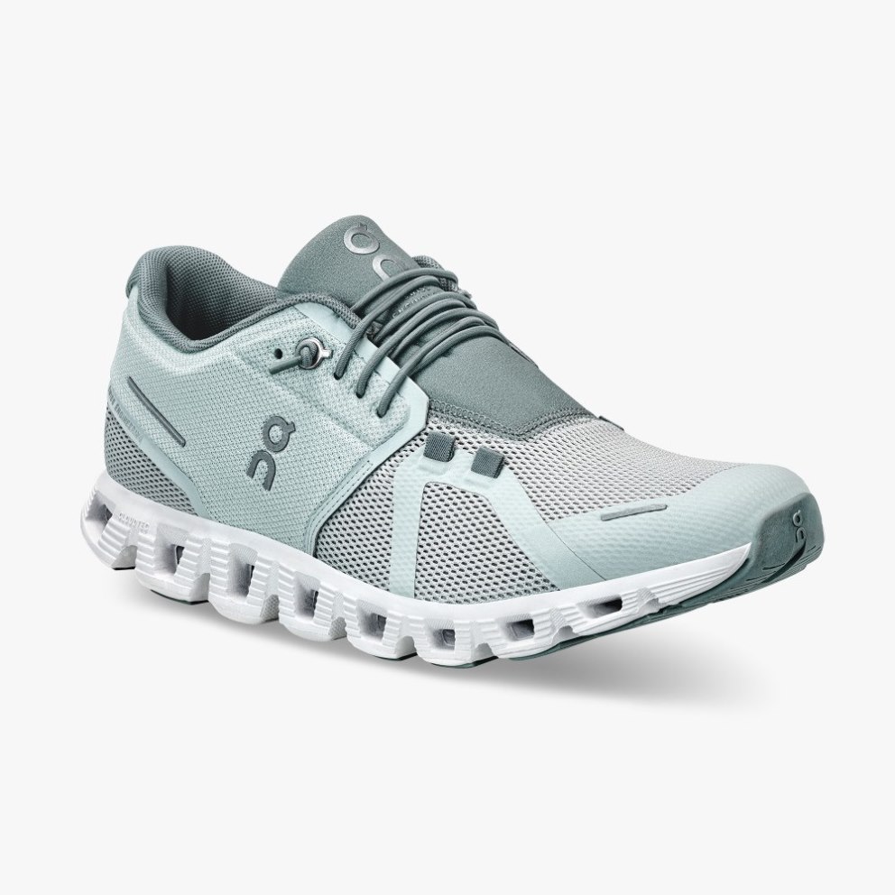 On Cloud 5 Women's Sneakers Mint | OVM728-CA