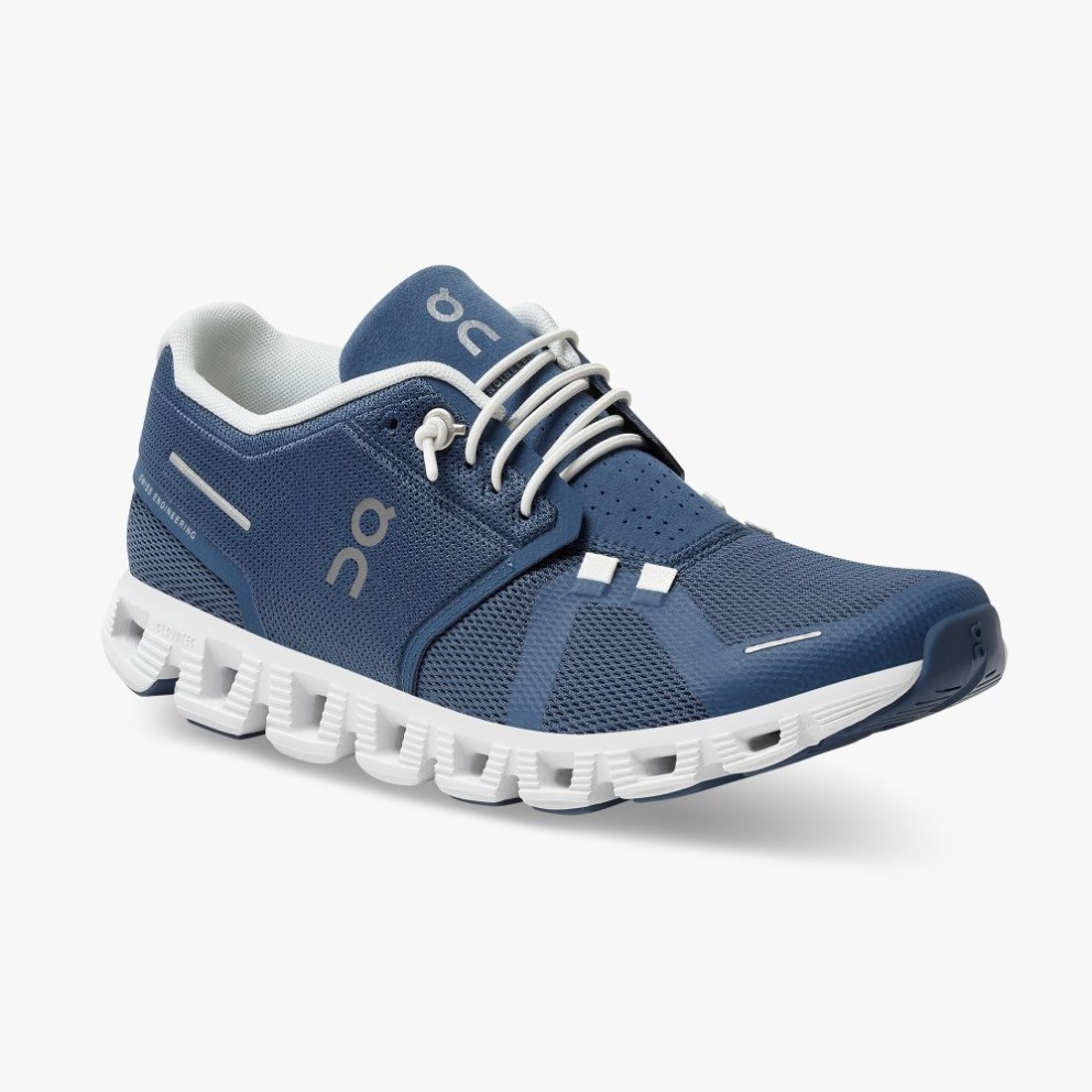 On Cloud 5 Women's Sneakers Navy | WZQ418-CA