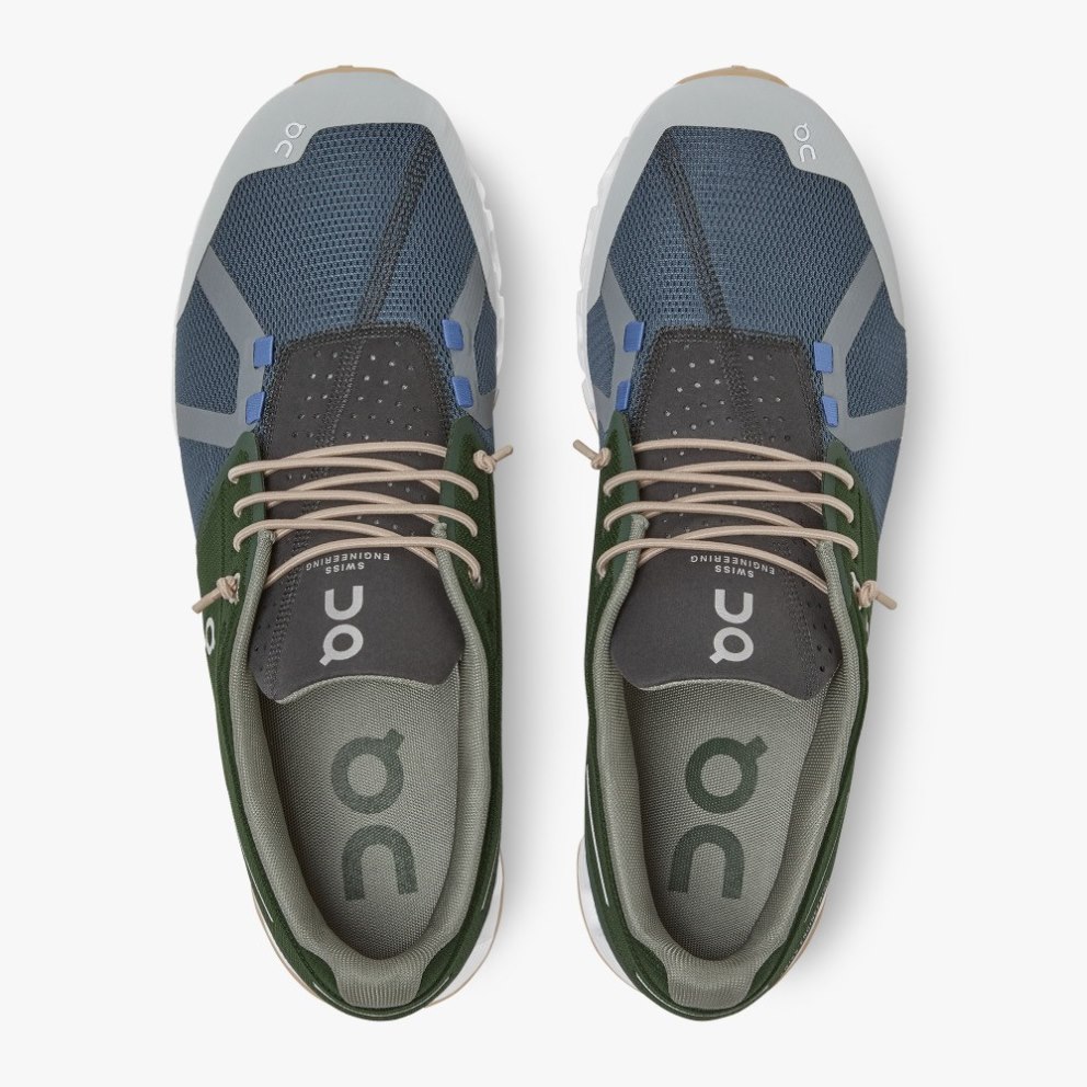 On Cloud 70 | 30 Men's Sneakers Green / Navy | THG638-CA