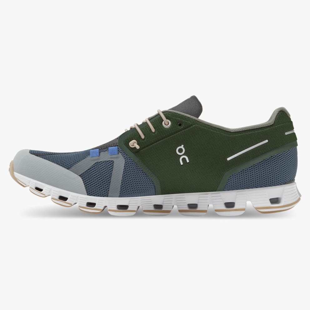 On Cloud 70 | 30 Men's Sneakers Green / Navy | THG638-CA