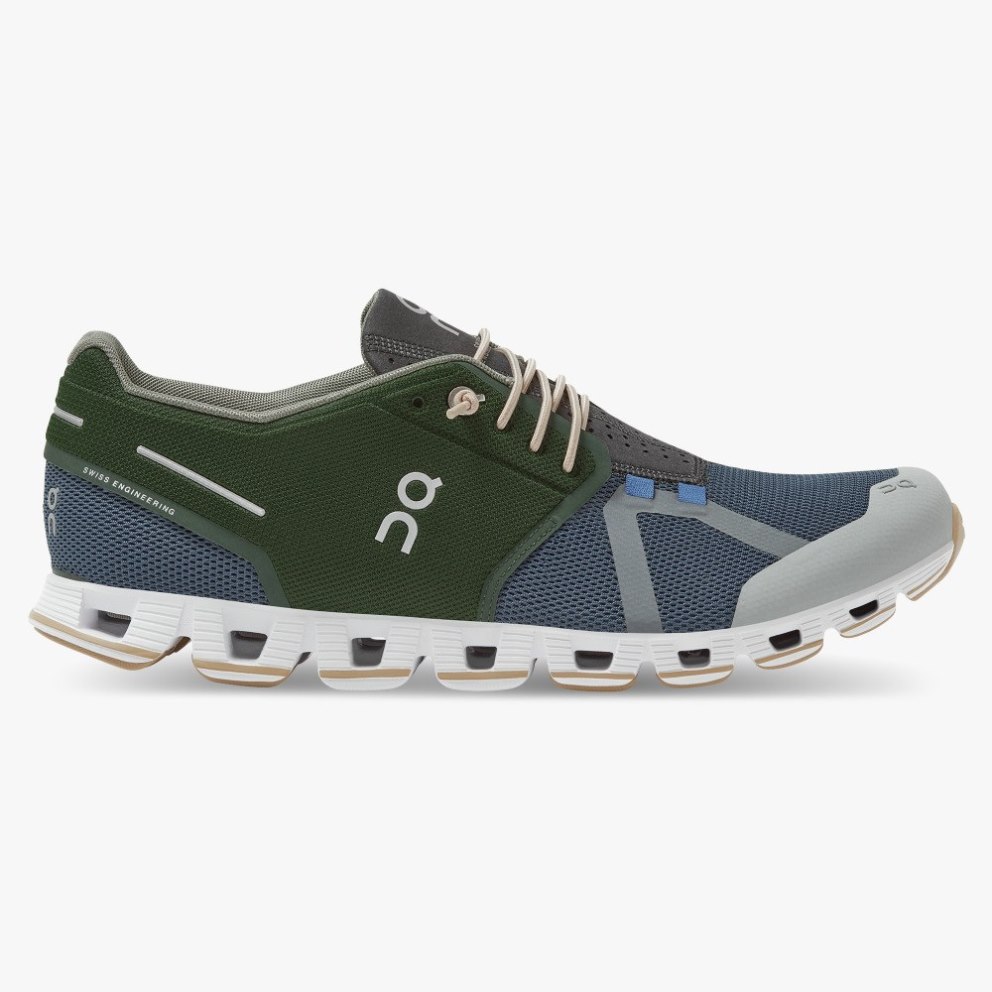 On Cloud 70 | 30 Men\'s Sneakers Green / Navy | THG638-CA