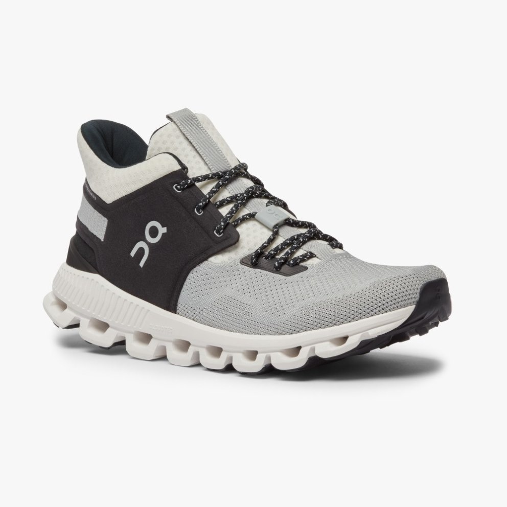 On Cloud Hi Edge Men's Sneakers Light Grey / Black | BQV837-CA