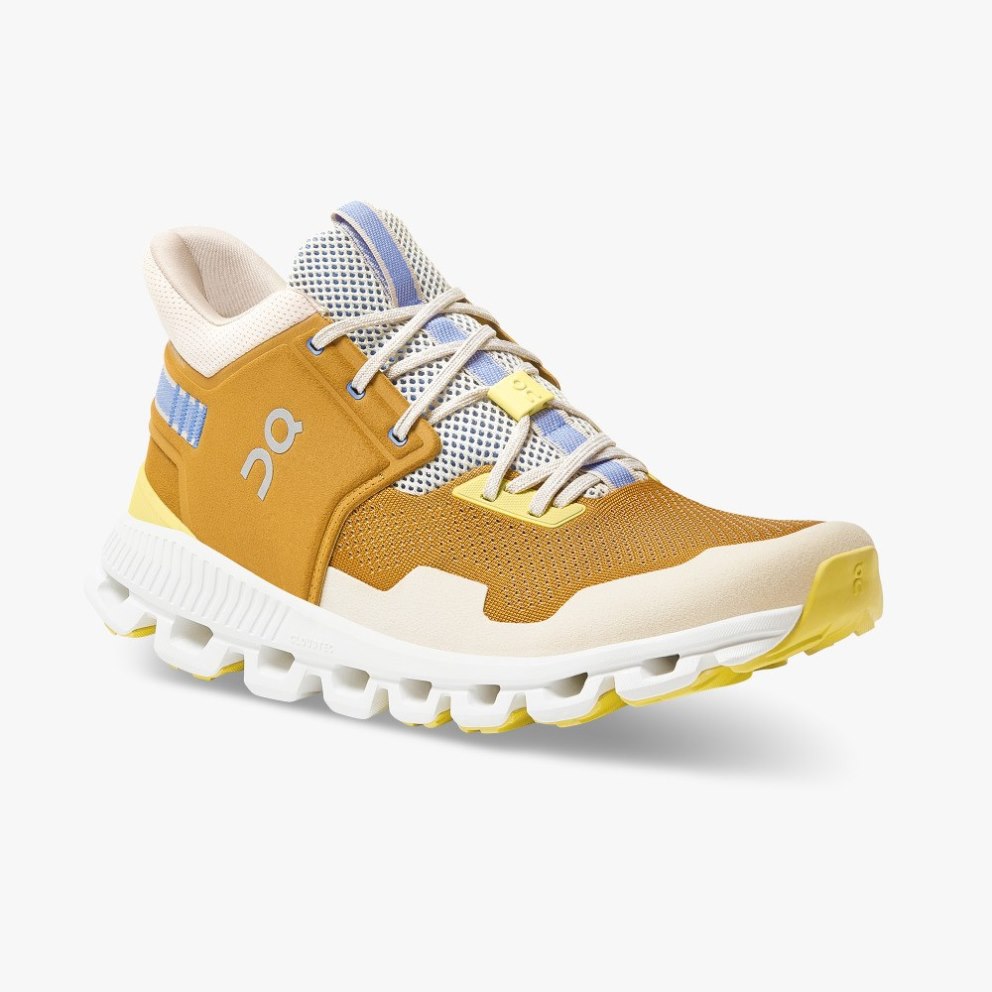 On Cloud Hi Edge Men's Sneakers Mustard | WOI128-CA