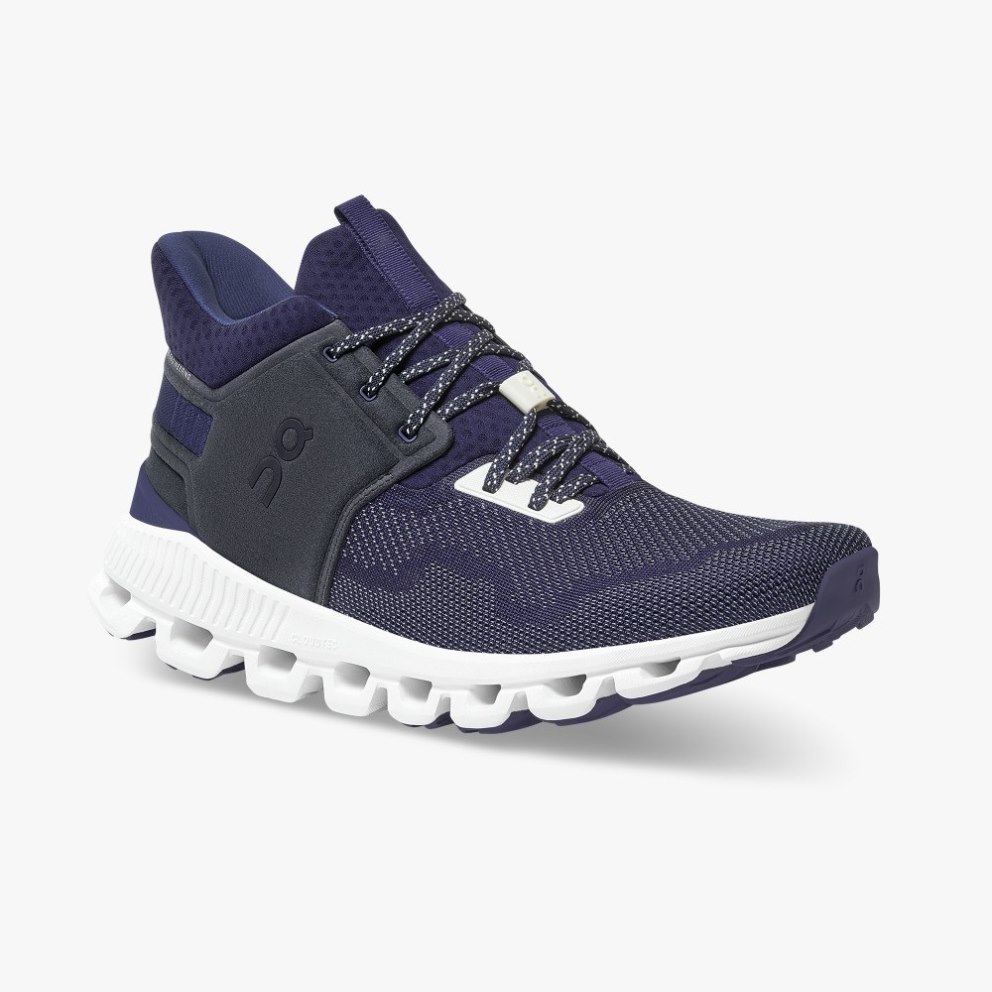 On Cloud Hi Edge Men's Sneakers Navy | AQC658-CA