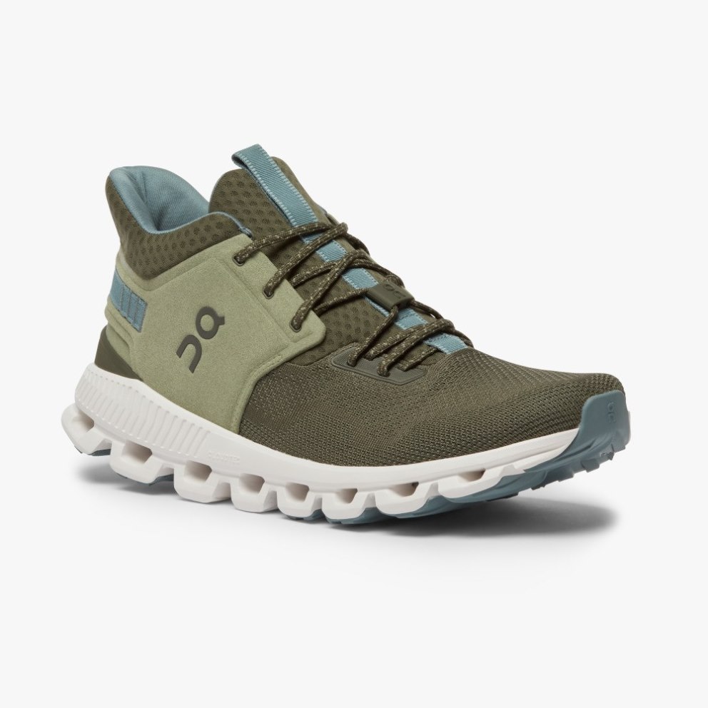 On Cloud Hi Edge Men's Sneakers Olive | FBW890-CA