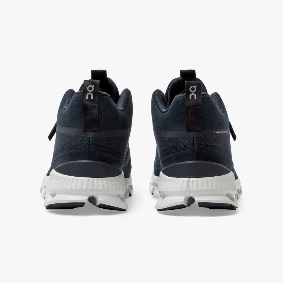 On Cloud Hi Men's Sneakers Navy | FOE541-CA