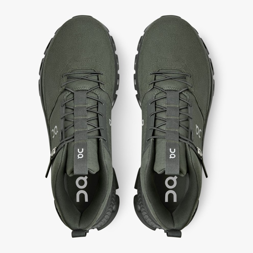 On Cloud Hi Men's Sneakers Olive | VOF879-CA