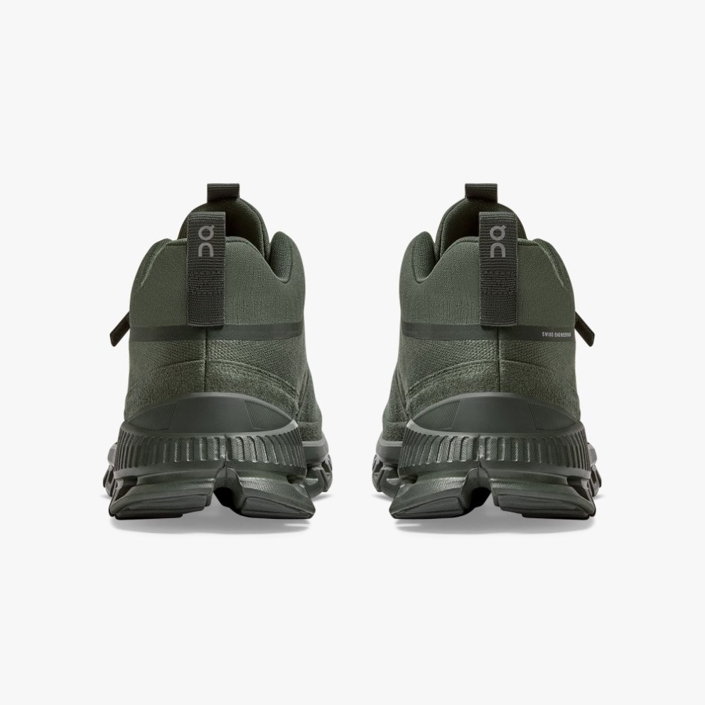 On Cloud Hi Men's Sneakers Olive | VOF879-CA