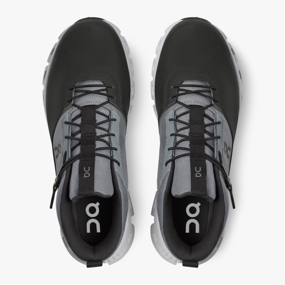 On Cloud Hi Waterproof Men's Sneakers Black / Grey | QPR891-CA