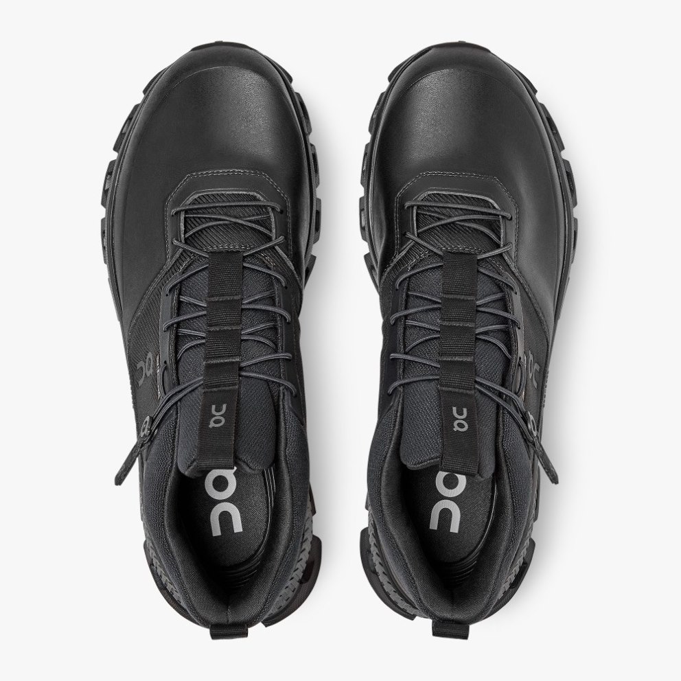 On Cloud Hi Waterproof Men's Sneakers Black | TBC142-CA