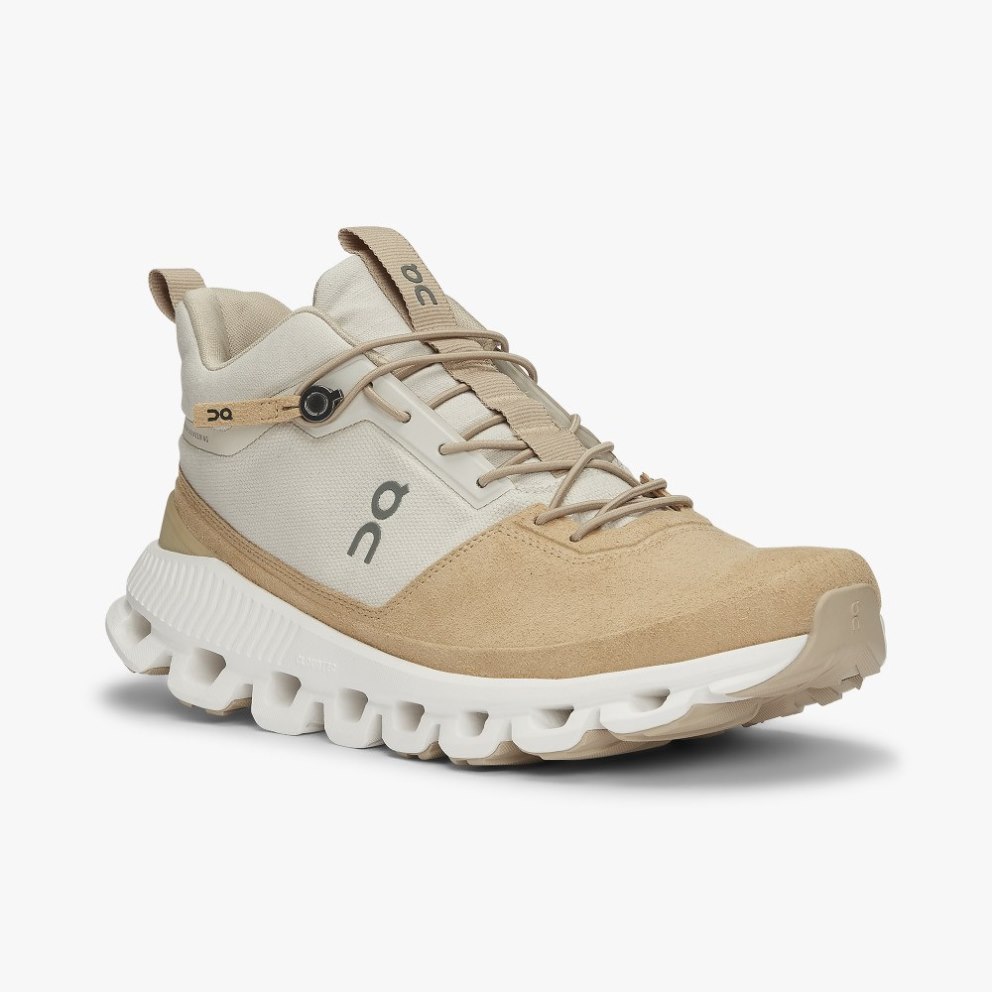 On Cloud Hi Women's Sneakers Khaki | CZA672-CA