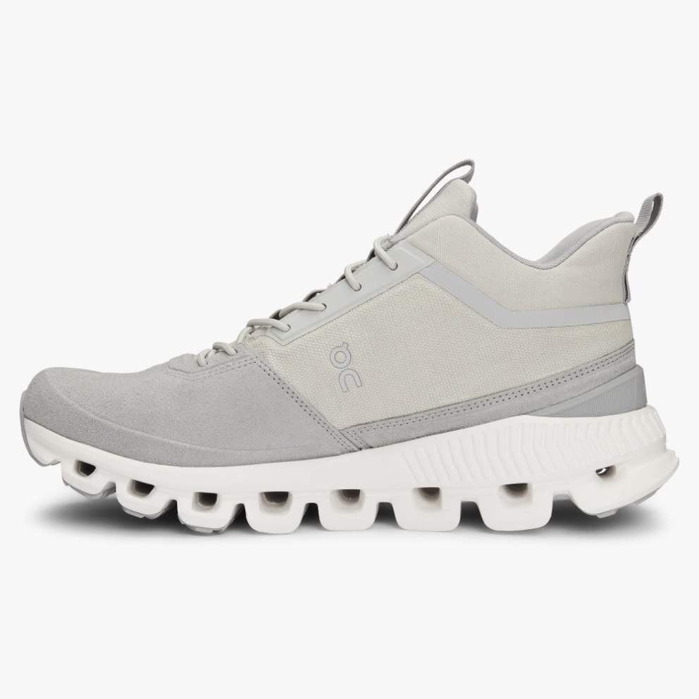 On Cloud Hi Women's Sneakers Light Grey | MVB548-CA