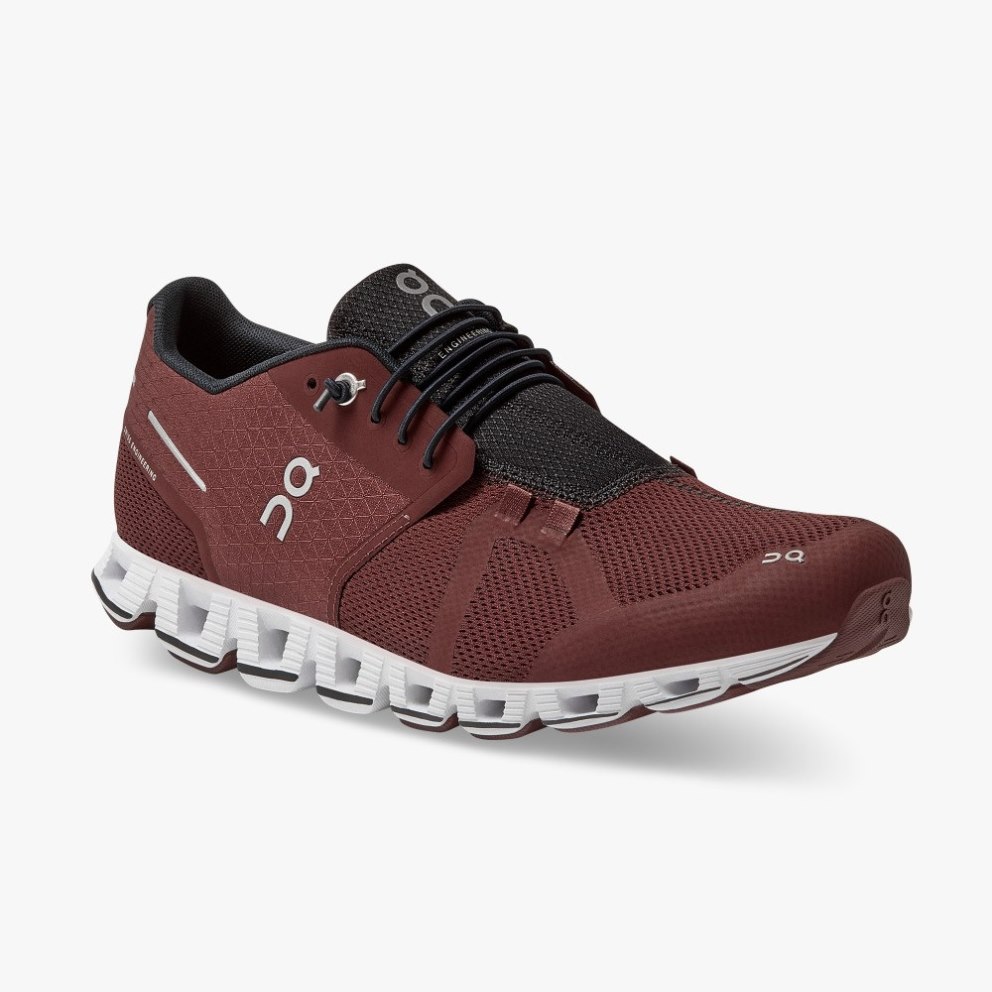 On Cloud Men's Sneakers Burgundy | PKW031-CA