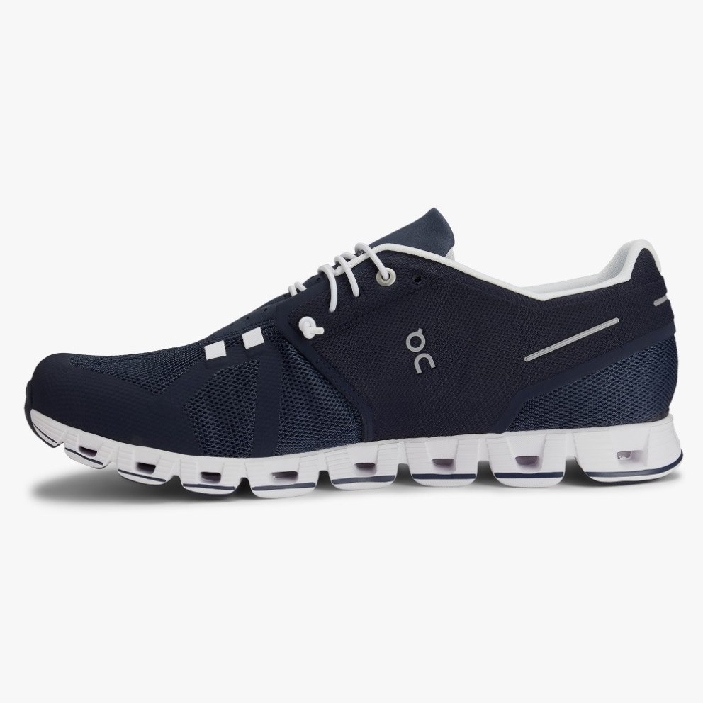 On Cloud Men's Sneakers Navy | QXK715-CA