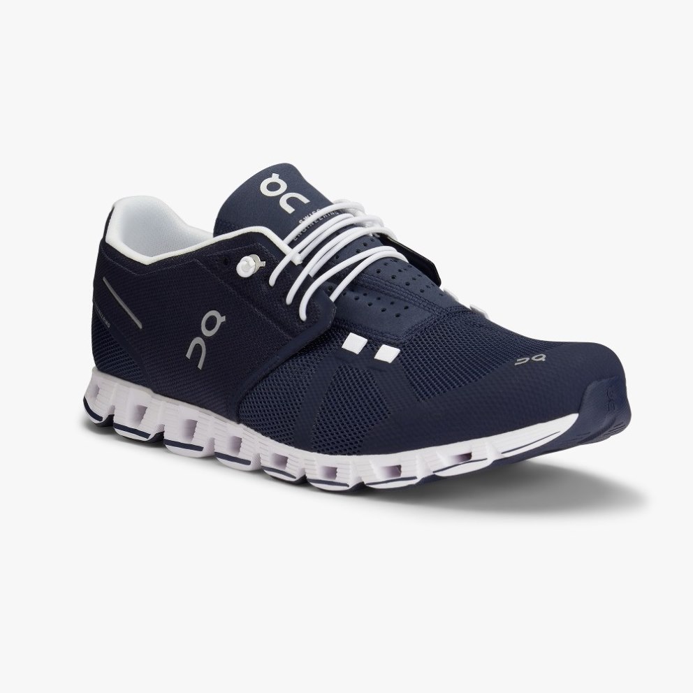 On Cloud Men's Sneakers Navy | QXK715-CA