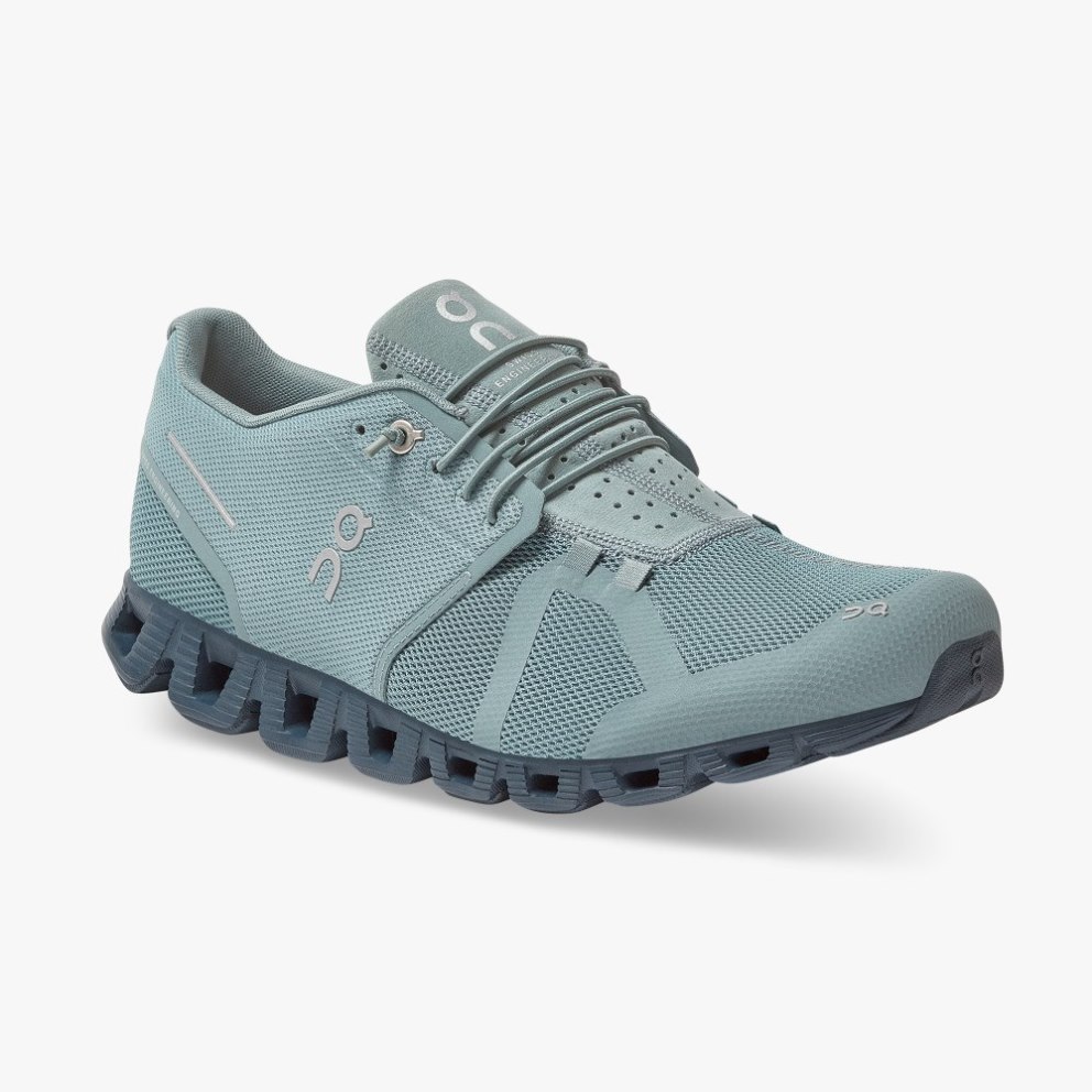 On Cloud Monochrome Men's Sneakers Turquoise | SOM079-CA