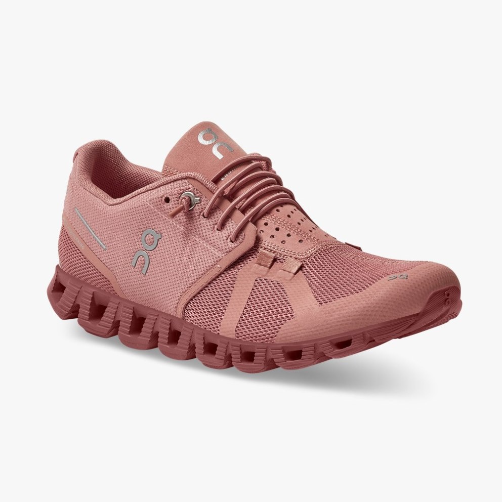 On Cloud Monochrome Women's Sneakers Rose | WZJ703-CA