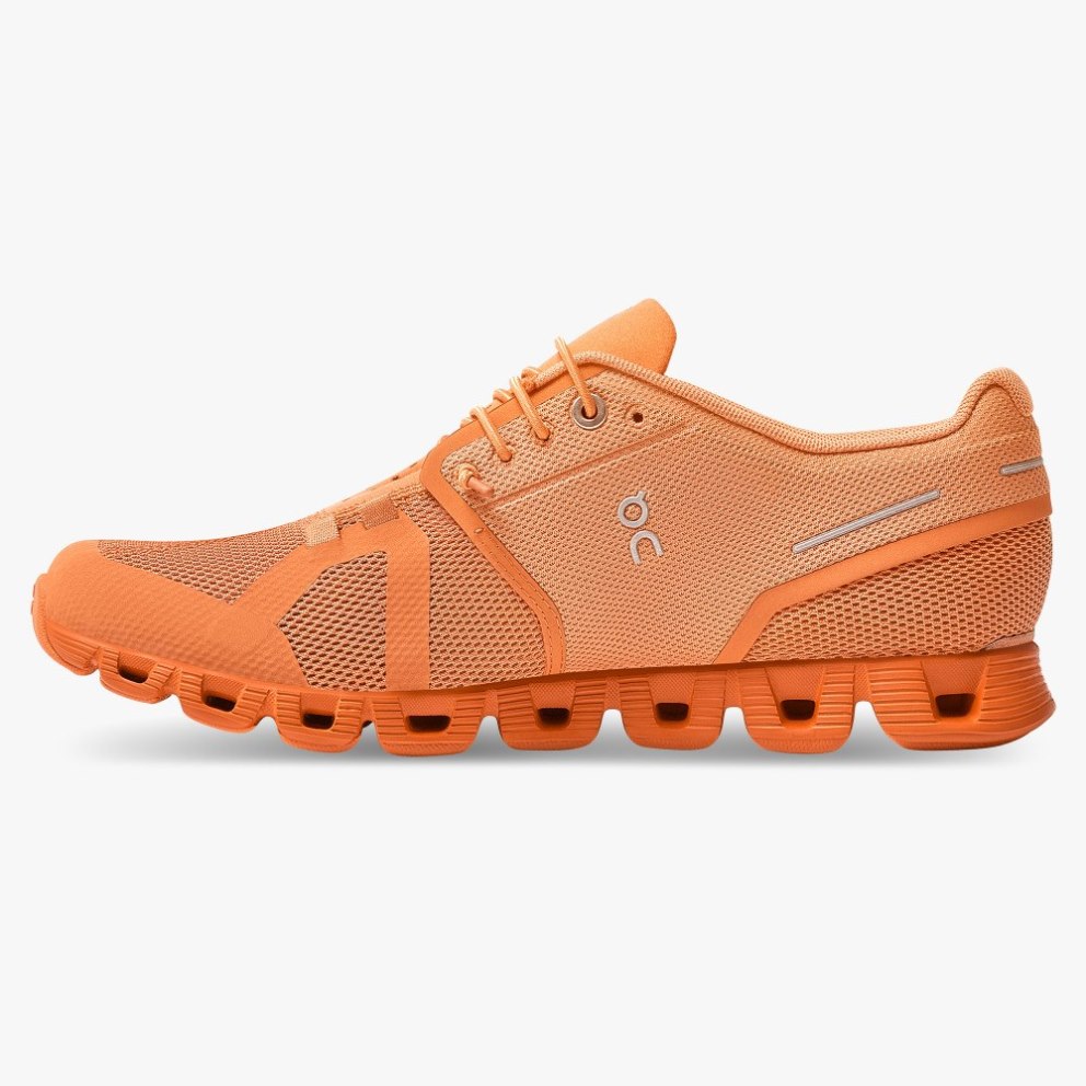 On Cloud Monochrome Women's Sneakers Orange | ZLY765-CA