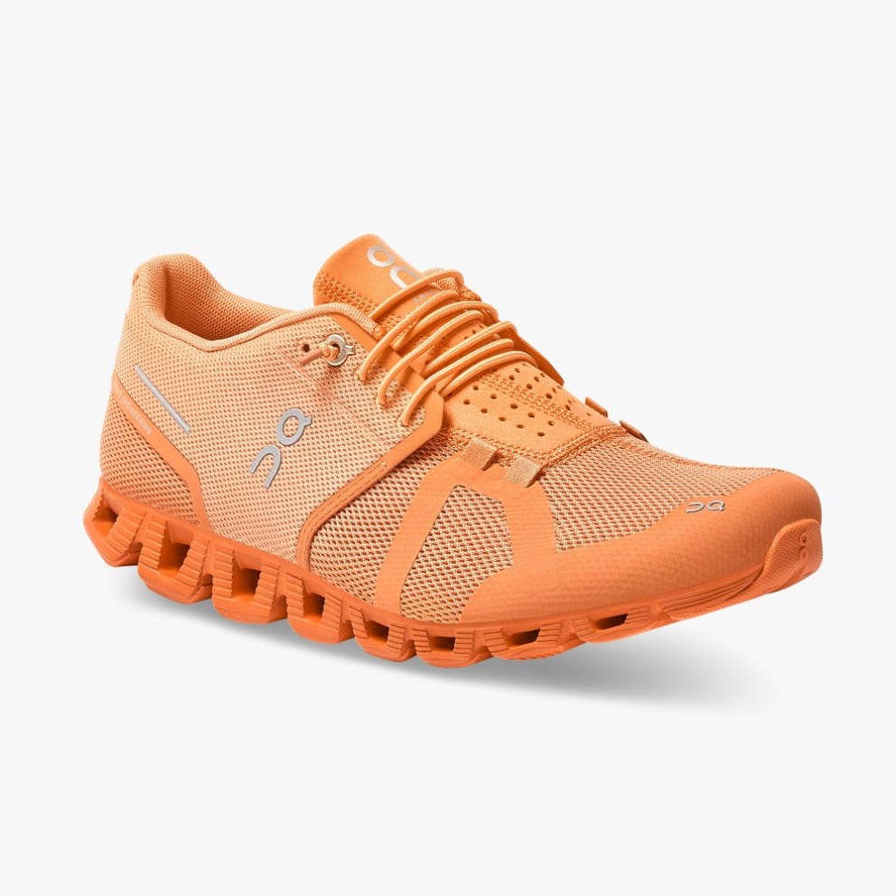 On Cloud Monochrome Women's Sneakers Orange | ZLY765-CA