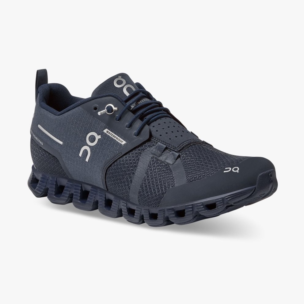 On Cloud Waterproof Women's Sneakers Navy | WXE908-CA