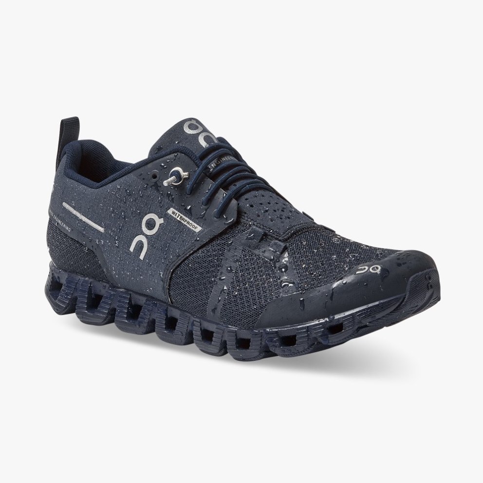 On Cloud Waterproof Women's Sneakers Navy | WXE908-CA