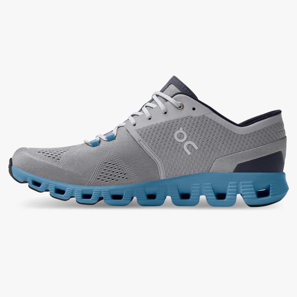 On Cloud X Men's Training Shoes Grey | PUT359-CA