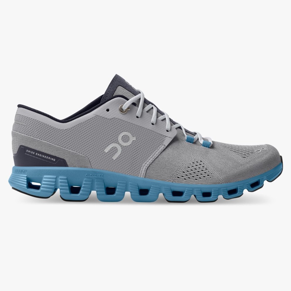 On Cloud X Men\'s Training Shoes Grey | PUT359-CA