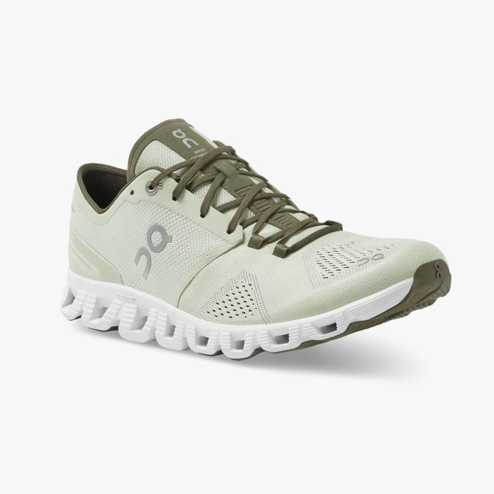 On Cloud X Men's Training Shoes Mint | IHY628-CA