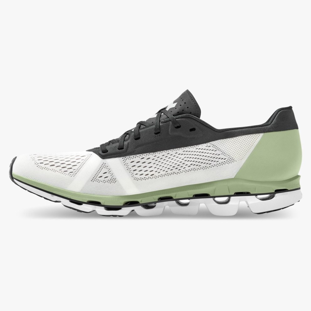 On Cloudboom Men's Running Shoes White / Mint | VXG532-CA