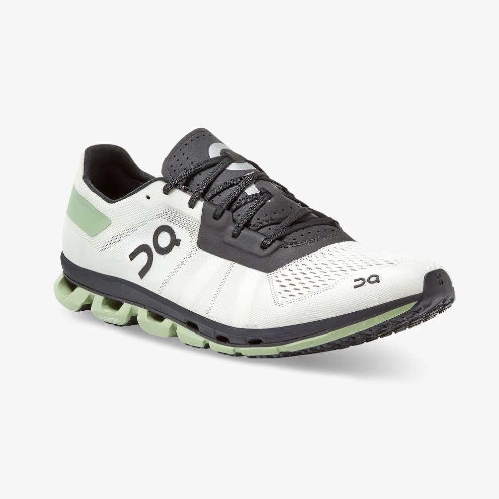 On Cloudflash Men's Running Shoes White / Mint | JFW960-CA