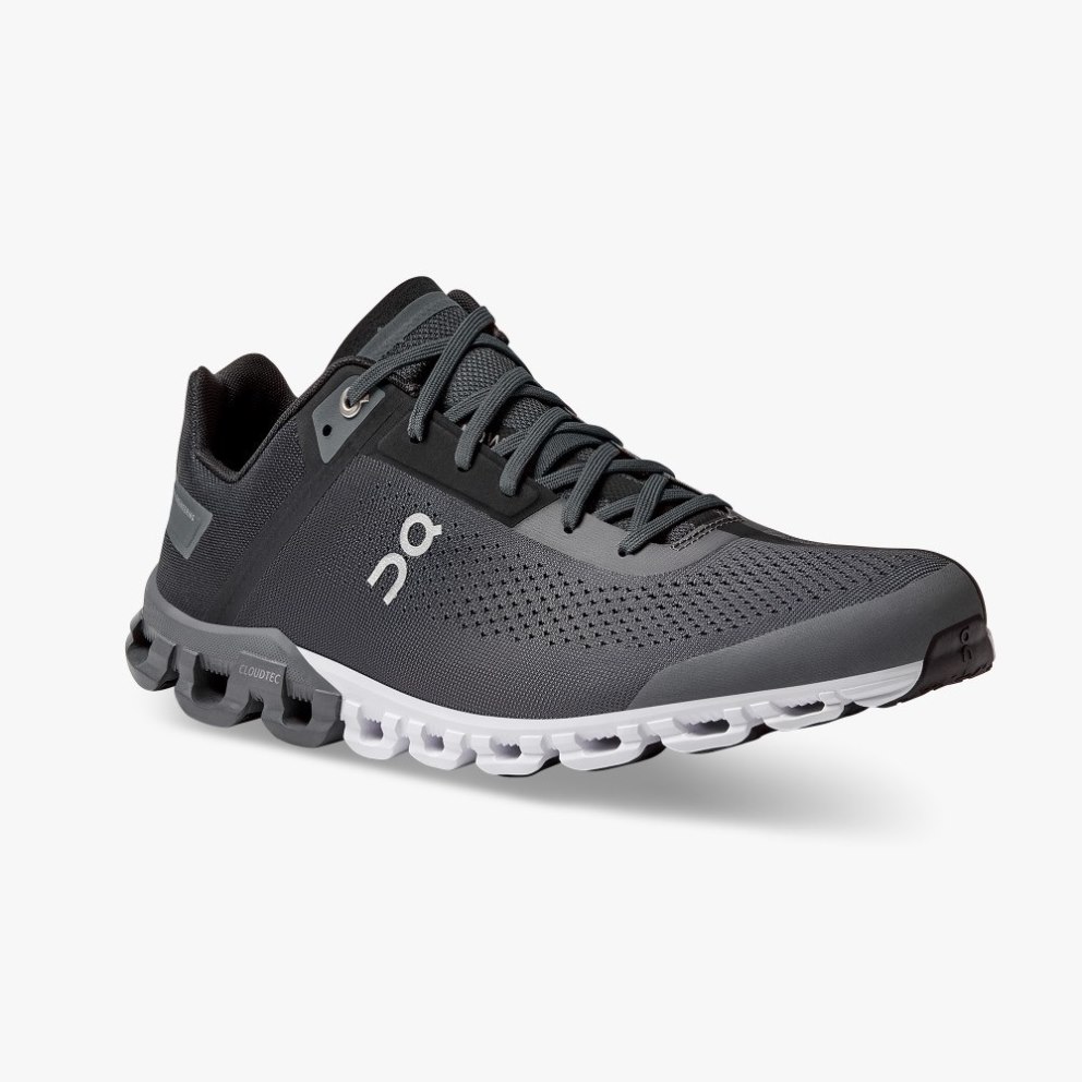 On Cloudflow Men's Running Shoes Black | BGJ496-CA