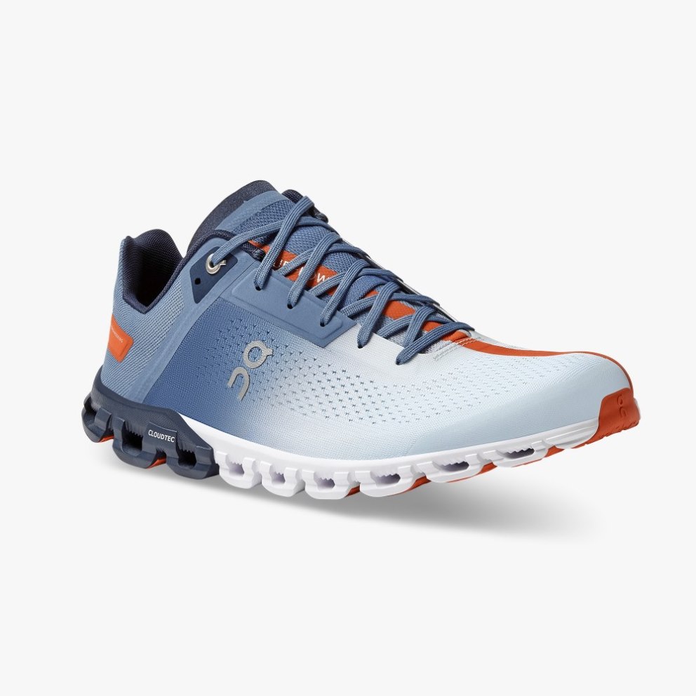 On Cloudflow Men's Running Shoes Blue | FVN514-CA