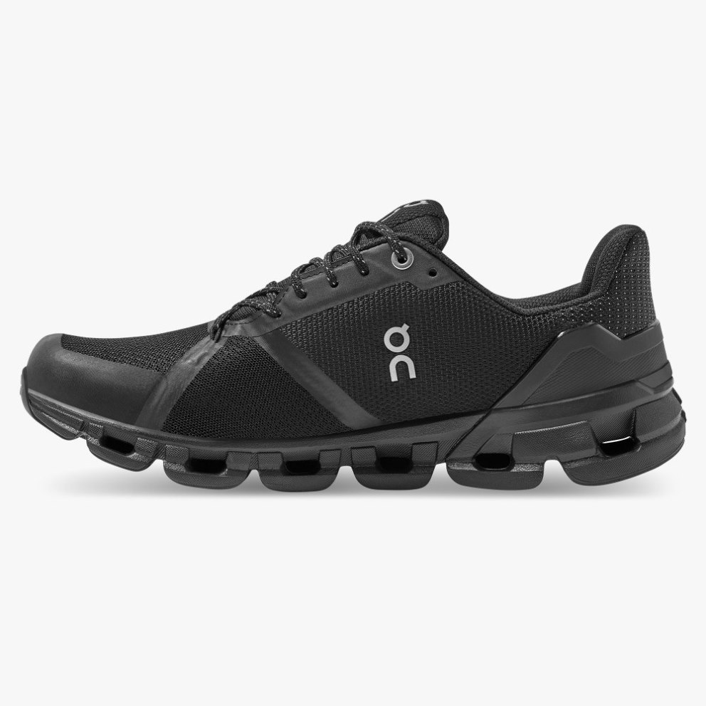 On Cloudflyer Waterproof Women's Running Shoes Black | DUH783-CA