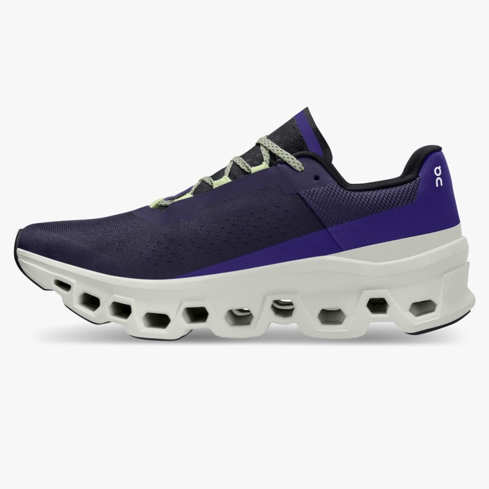 On Cloudmonster Men's Running Shoes Purple | PNY234-CA