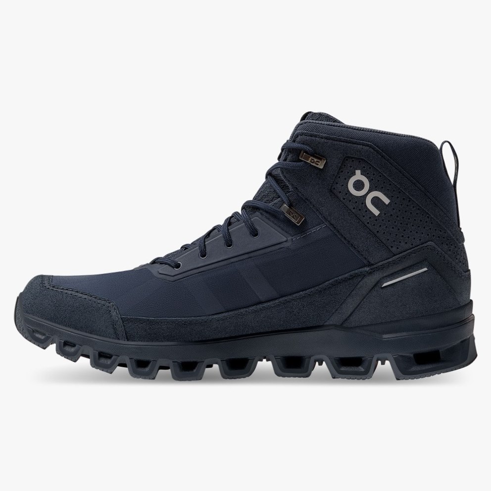 On Cloudridge Men's Hiking Boots Navy | GYS938-CA