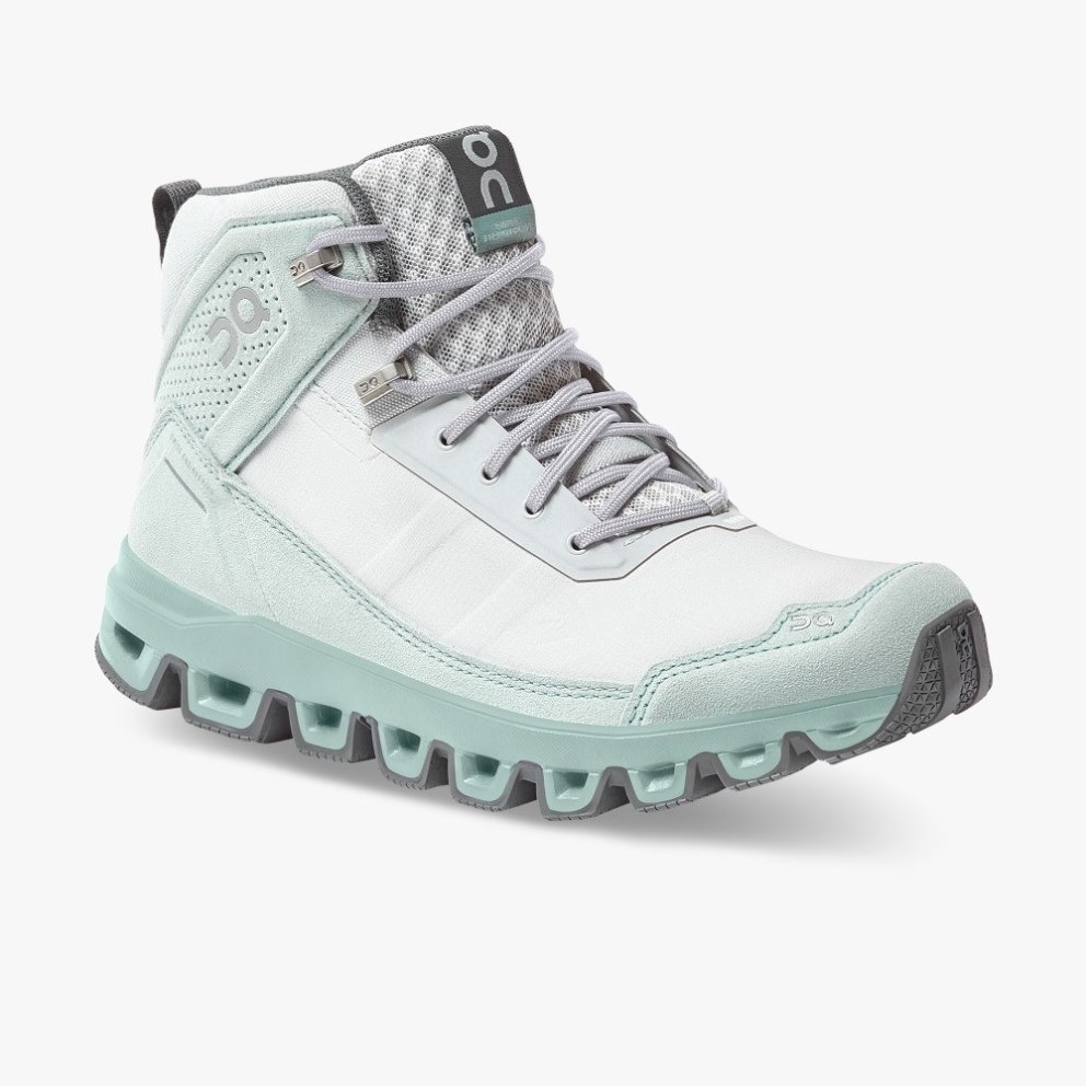 On Cloudridge Women's Hiking Boots White / Mint | BAY832-CA