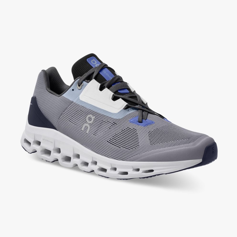 On Cloudstratus Men's Running Shoes Grey | CXG716-CA