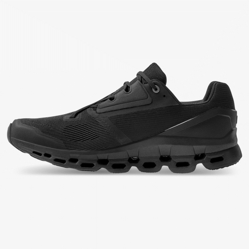 On Cloudstratus Men's Running Shoes Black | FUW027-CA