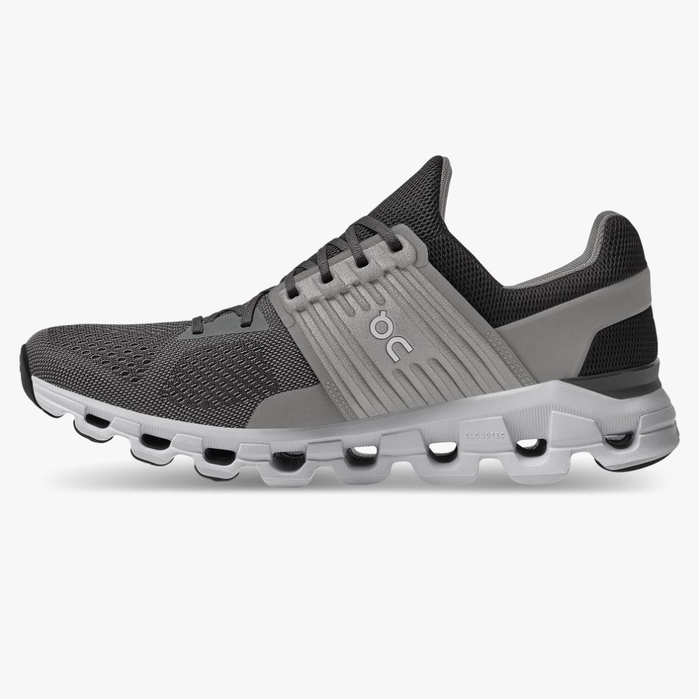 On Cloudswift Men's Running Shoes Black | OGN815-CA