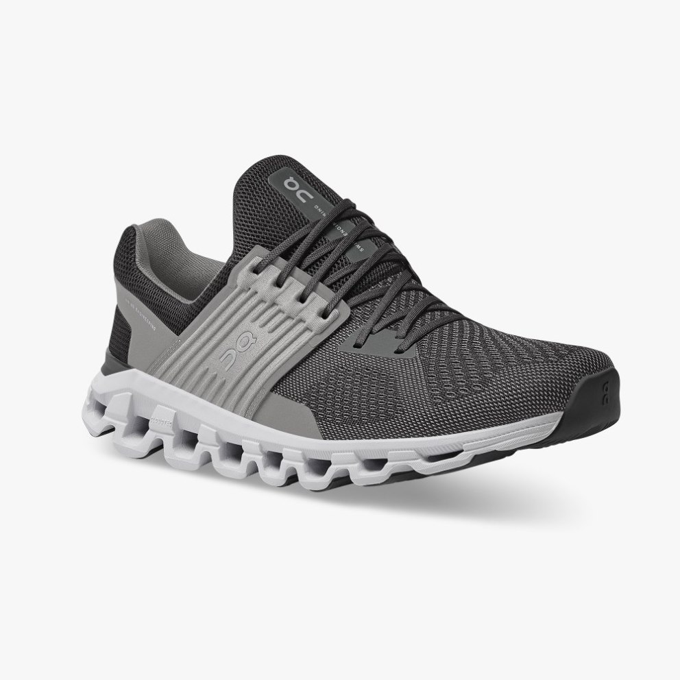 On Cloudswift Men's Running Shoes Black | OGN815-CA