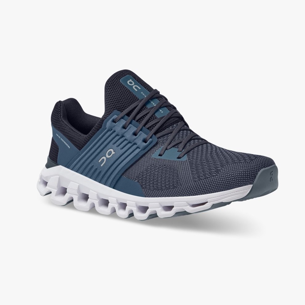 On Cloudswift Men's Running Shoes Navy | VGF938-CA