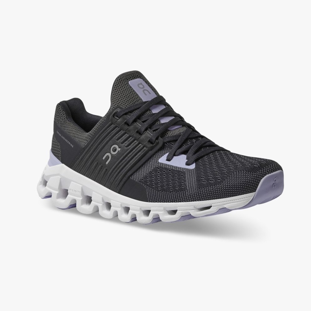 On Cloudswift Women's Running Shoes Black | YSL503-CA