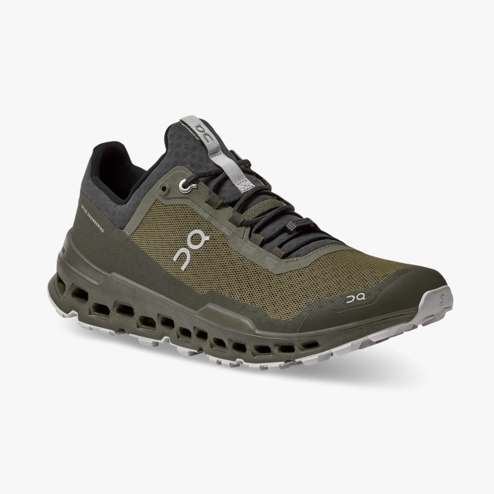 On Cloudultra Men's Hiking Shoes Olive | SOJ162-CA