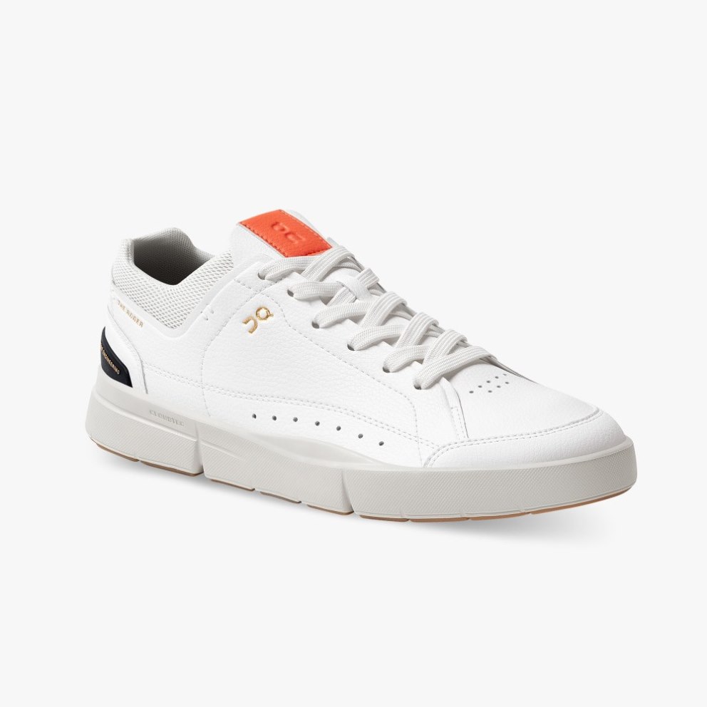 On Cloud THE ROGER Centre Court Women's Sneakers White / Orange | ESO092-CA